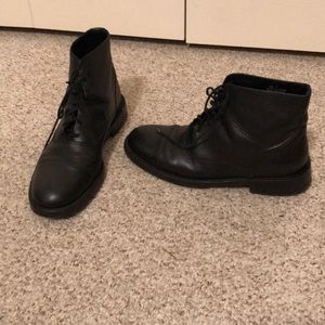 Banana Republic Ankle Boots Black VG Cond Sz 10